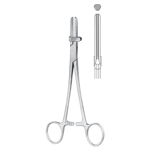 Tubing Clamp Forceps, 16.5cm