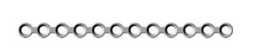 [MST-26-12M] Straight Plate 12 Holes,Thickness 1.0mm, Silver