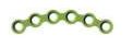 [FOR-19-06M] Orbital Plate 6 holes, Thickness 0.5, Green