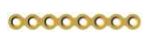 [FST-20-08M] Straight Plate 8 holes, Thickness 0.7,Gold