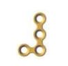 [OLD-24-04S] L-D Plate 90º 4 Holes, Thickness 1.0 mm, Gold