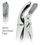 [RDJ-100-21] Extracting Forceps With serrated tips for Lower molars  Fig. 21