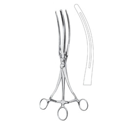 [RAA-220-34] Roosevelt Intestinal And Stomach Clamps, Curved, 34cm