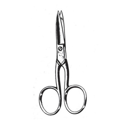 [RAH-118-10] Nail Scissors, Straight, 10cm